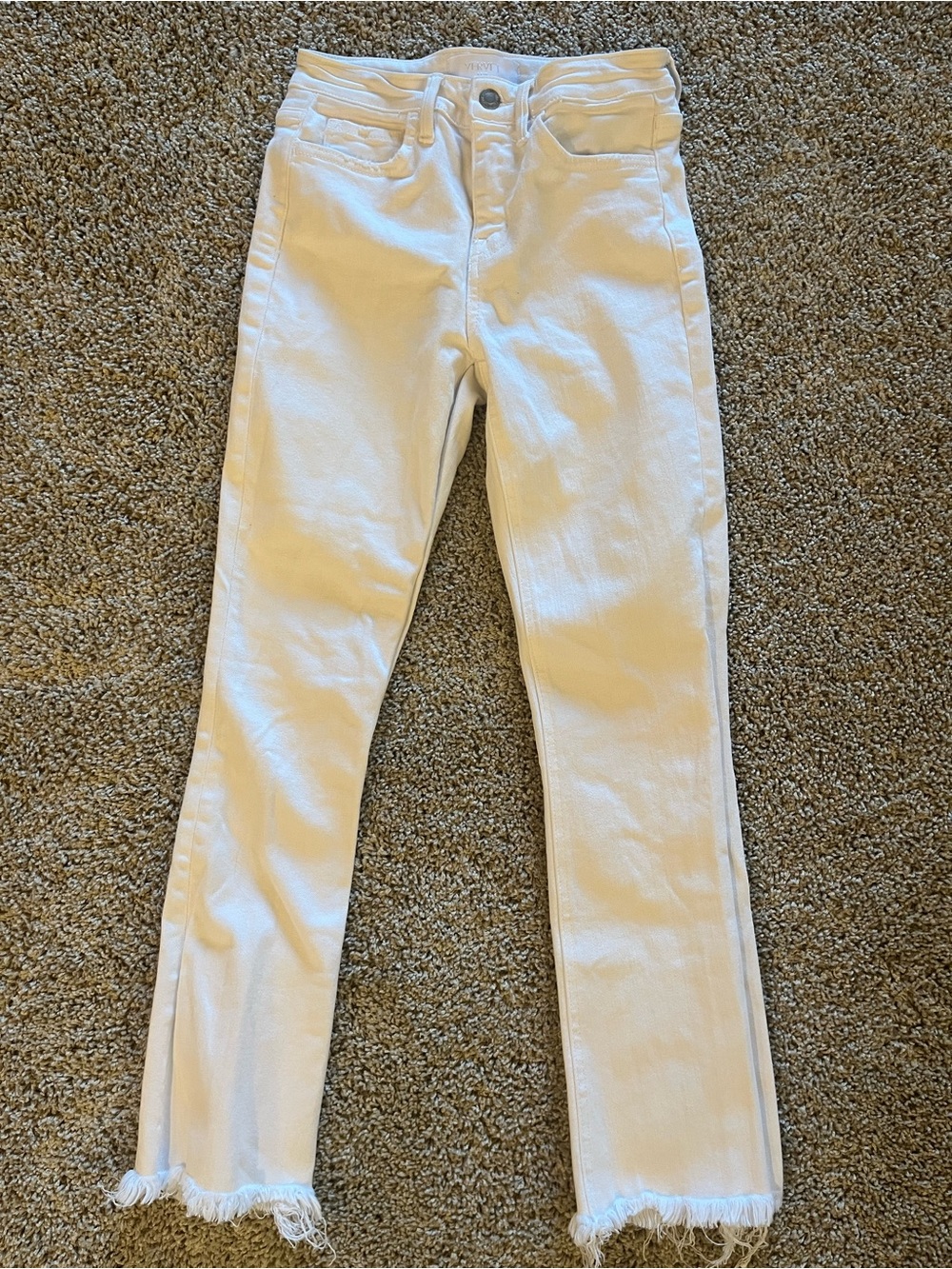 VERVET Size 25 White High-Rise Jeans